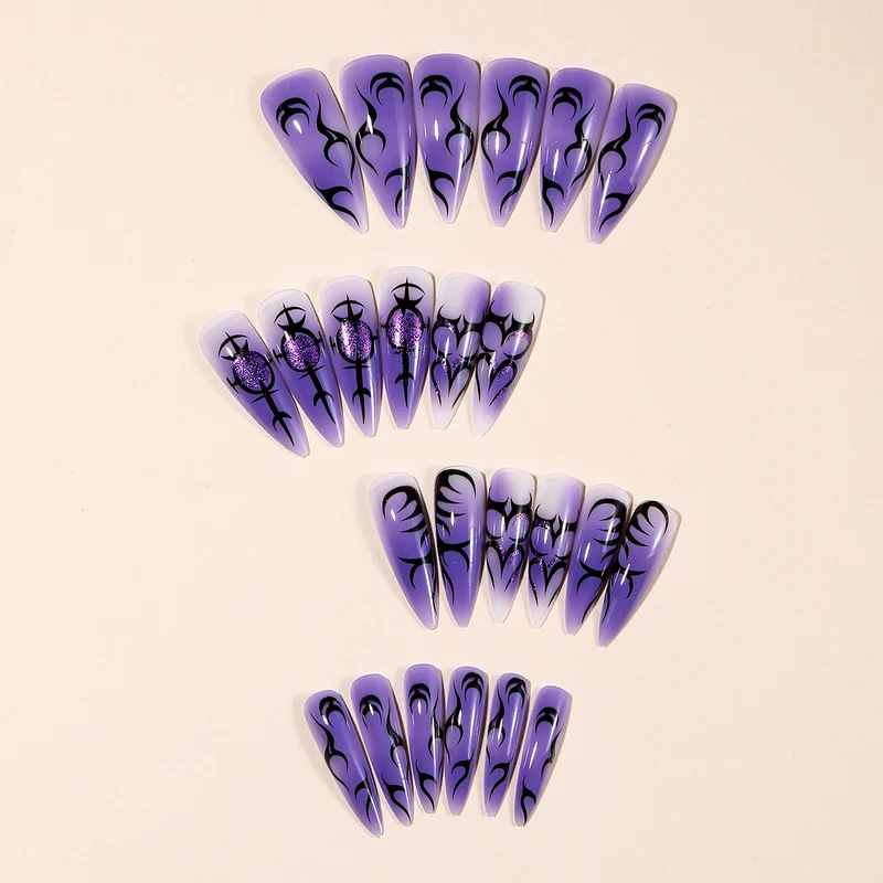 Gothic Stiletto Nagelkunst Extensions Karnz