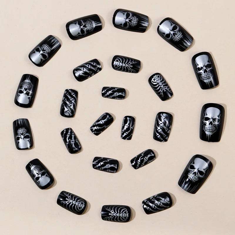 Gothic Skeleton Nagelkunst Set Karnz