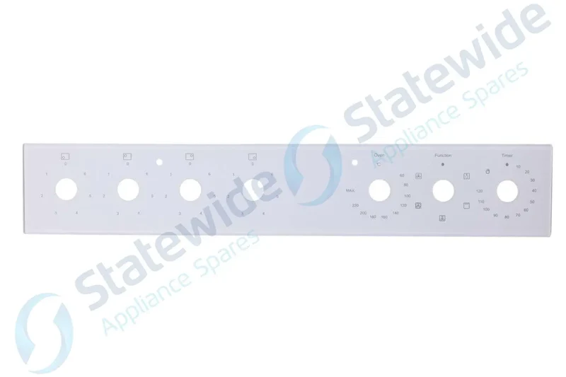 Euromaid Oven Control Panel Glass(Black)-EFS54FC-Seb