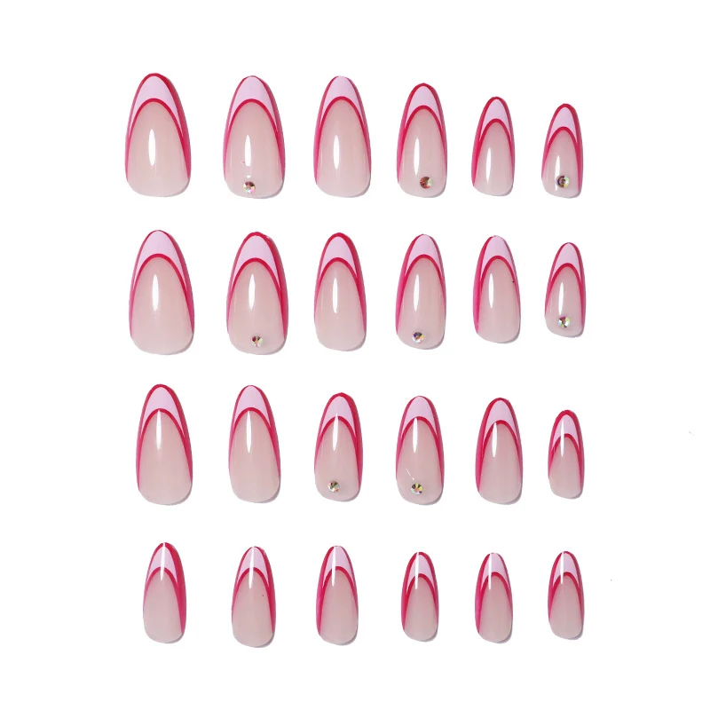Künstlerische Stiletto Nagelkunst Verlängerungen Karnz