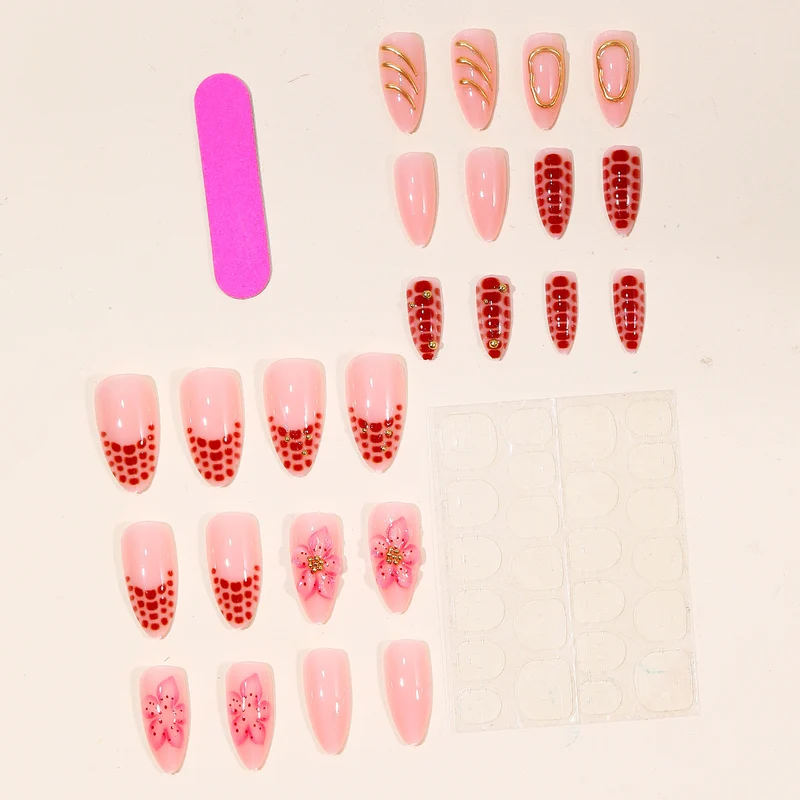 Glamorous Floral Nail Art Set Karnz