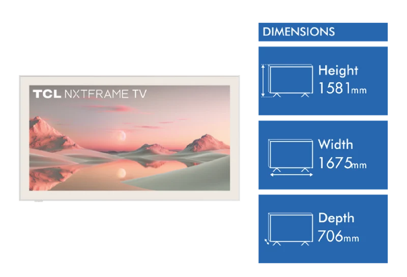 TCL 75" A300W NXTFRAME TV 2024