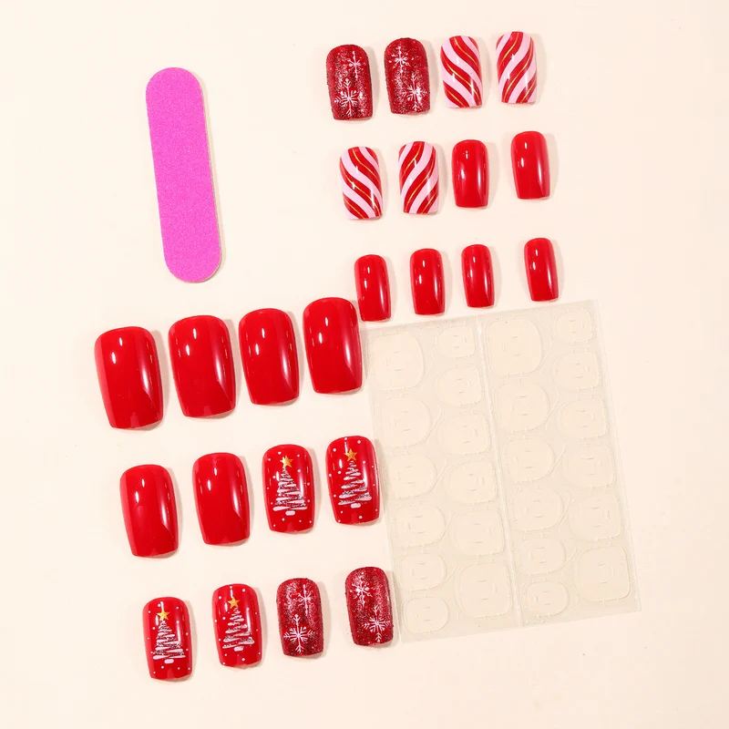 Festliches Winter-Themen Nagelkunstset Karnz