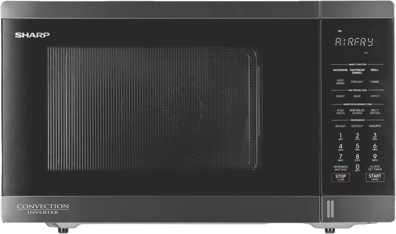 Sharp 32L 1100W Airfry Convection Microwave Black Stainless Steel