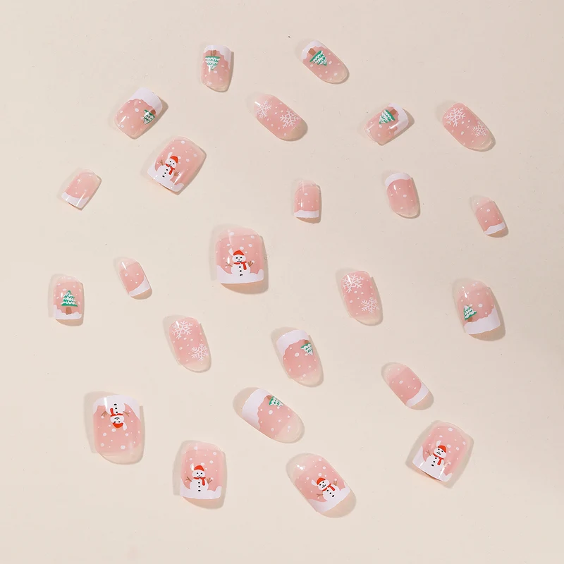Festliche holiday-themed Nagelkunst Karnz