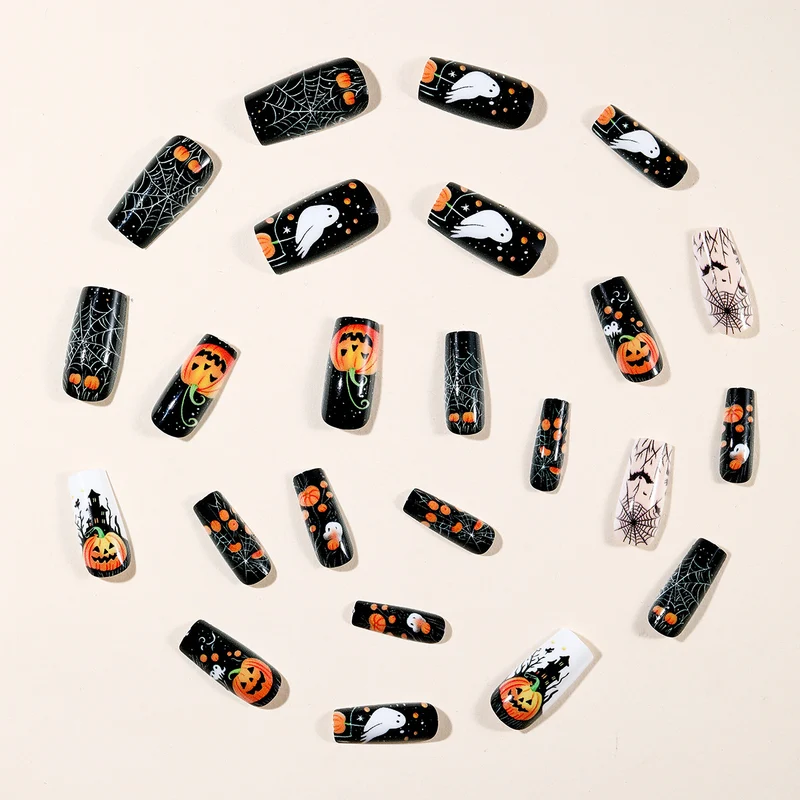 Festliche Halloween-Themen Nagelkunst Karnz