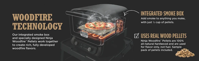 Ninja Woodfire Outdoor Oven Red
