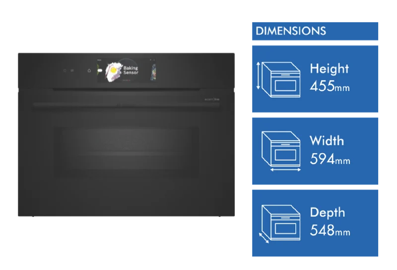 Bosch Series 8 Accentline 45cm Built In Combination Microwave Oven