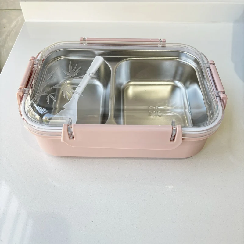 Dual-Compartment Edelstahl Brotdose
