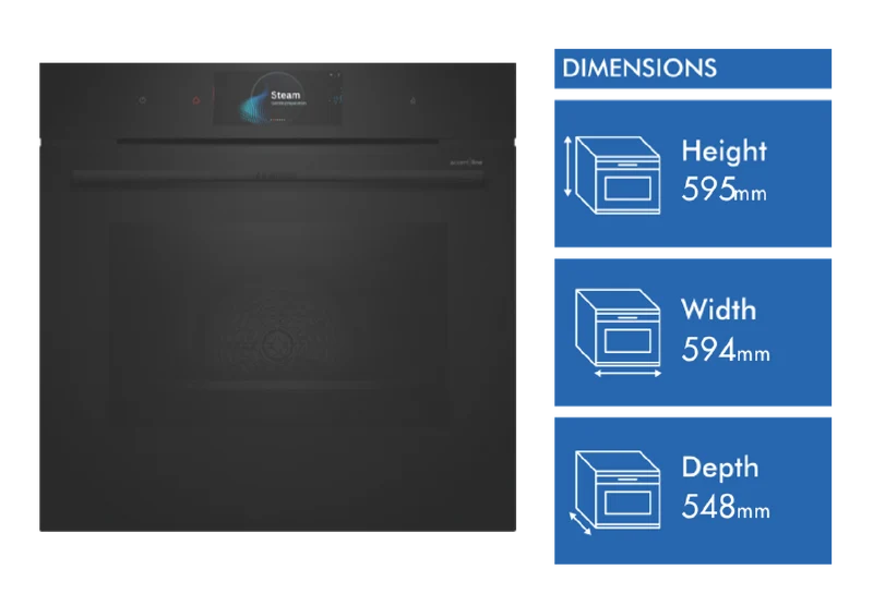 Bosch Series 8 Accentline 60cm Pyrolytic Steam Oven