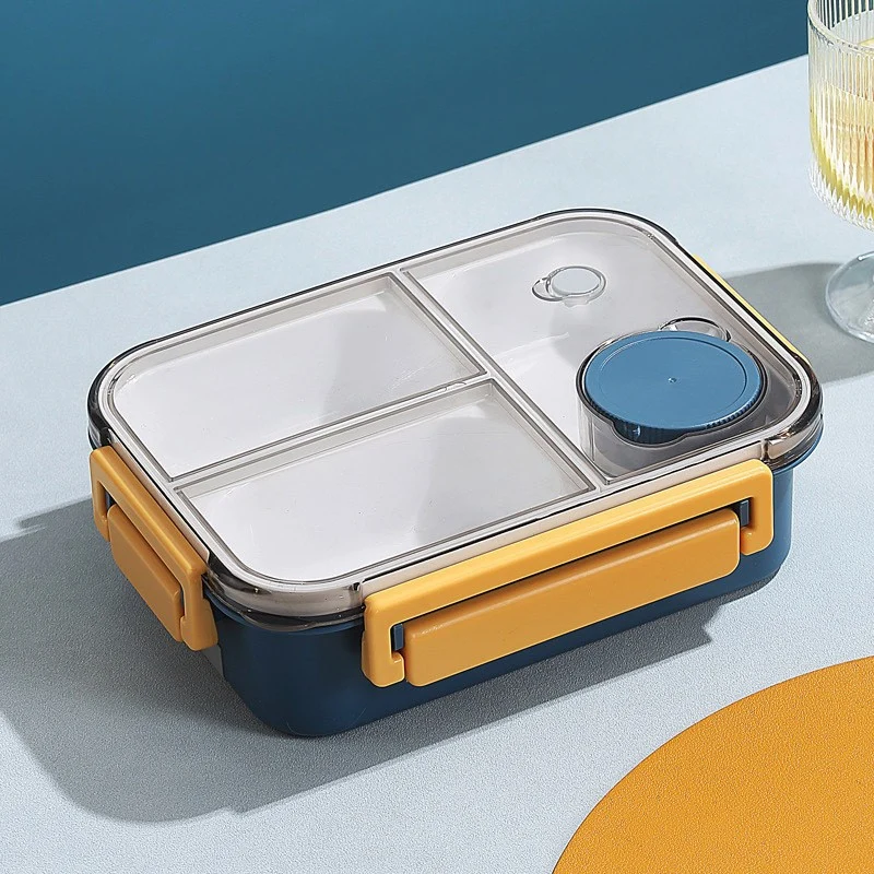 Edelstahl Bento-Box mit auslaufsicherem Deckel