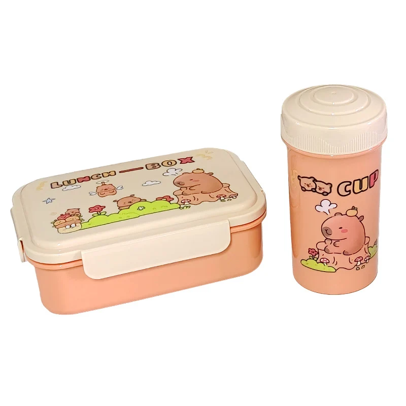 Mittagsbox und Becher