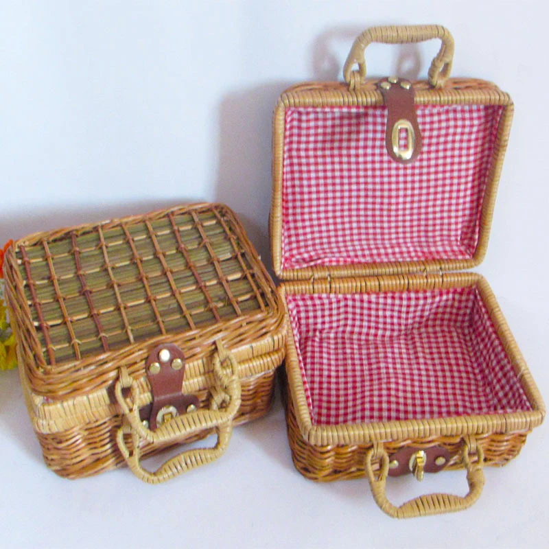 Handgefertigtes Wicker Aufbewahrungskorb Set Karnz