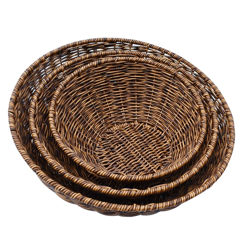 Handgewebter runder Aufbewahrungskorb Karnz