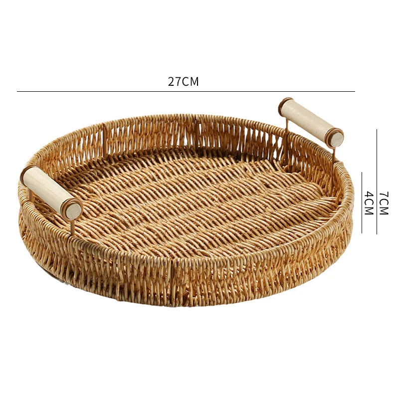 Handgefertigter Rattan Aufbewahrungskorb Karnz