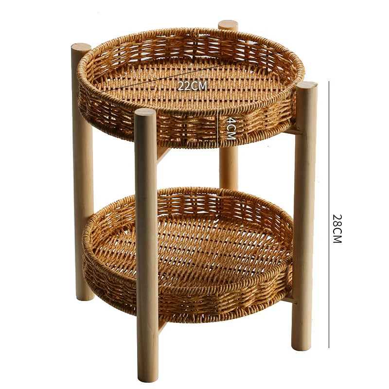 Handgefertigter Rattan Aufbewahrungskorb Karnz