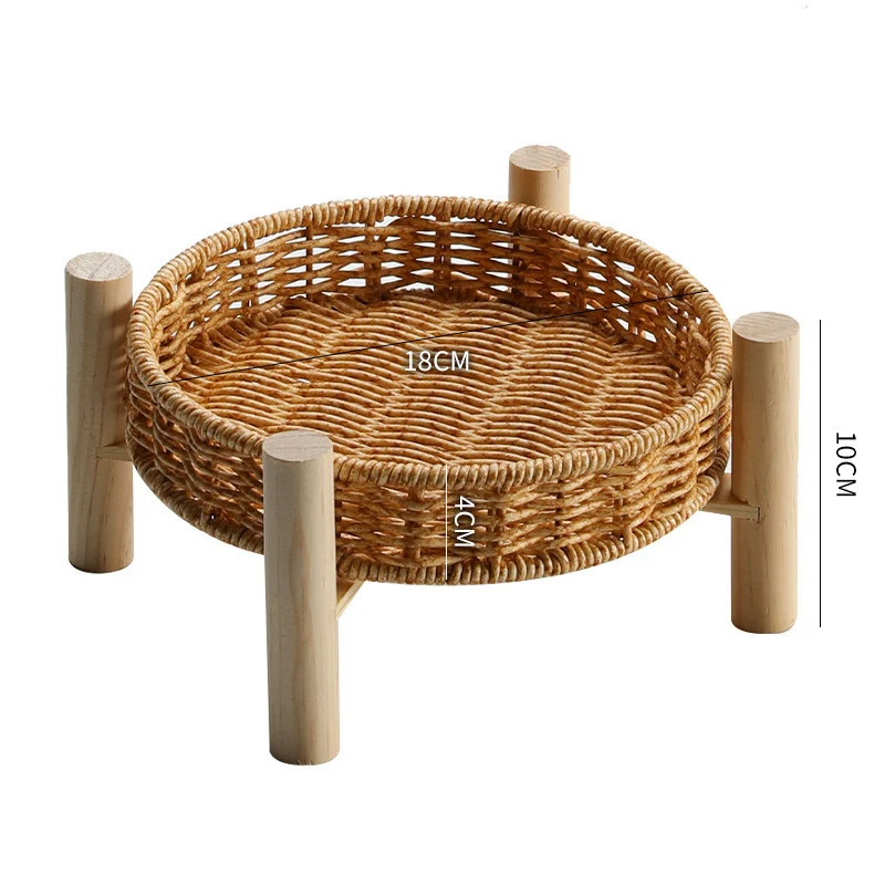 Handgefertigter Rattan Aufbewahrungskorb Karnz