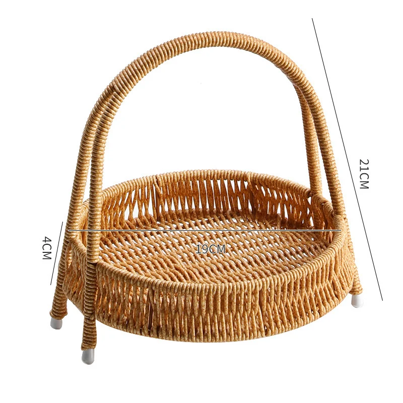 Handgefertigter Rattan Aufbewahrungskorb Karnz