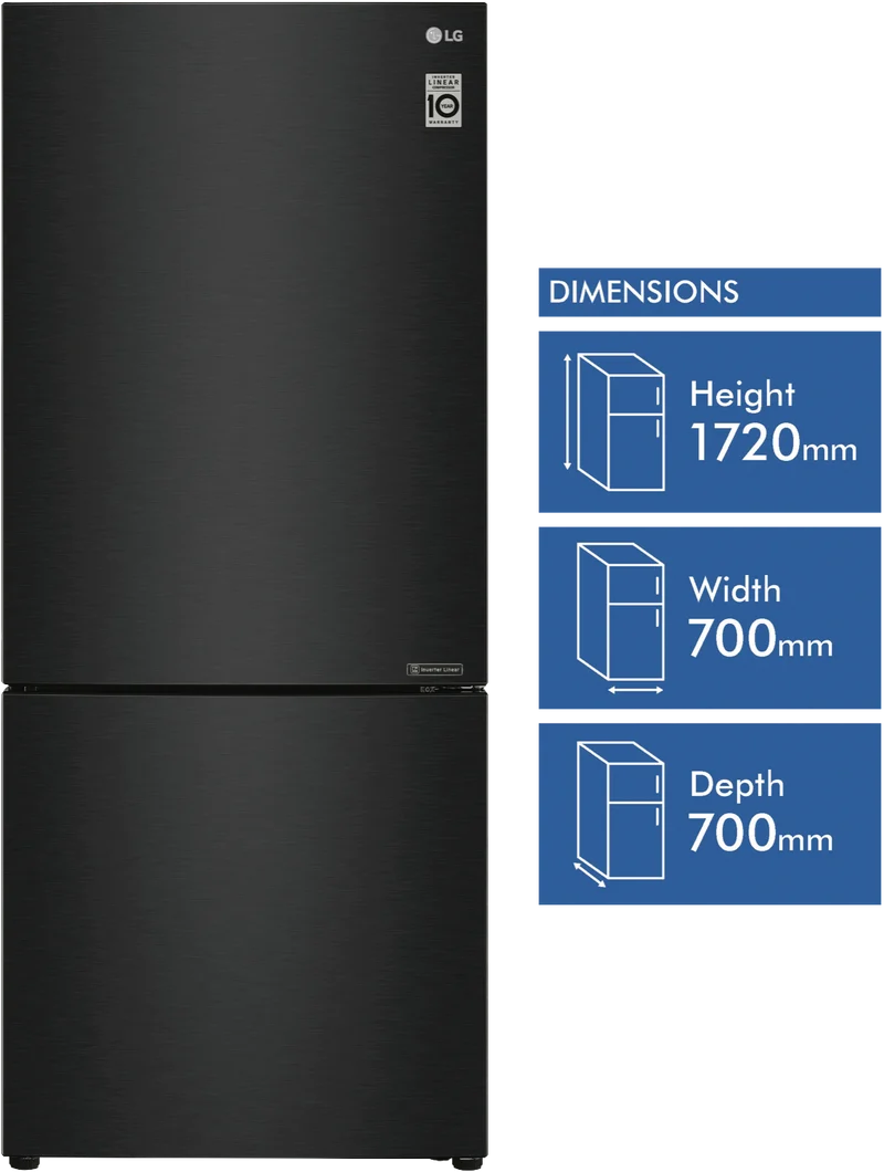 LG 420L Bottom Mount Refrigerator