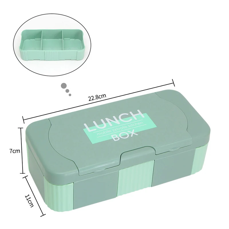 Stilvolle Mehrfach-Sektionen Lunchbox