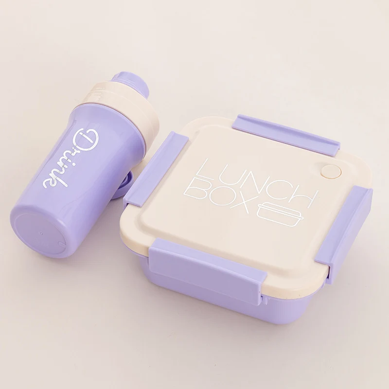 Stylische Lunchbox und Wasserflasche Set