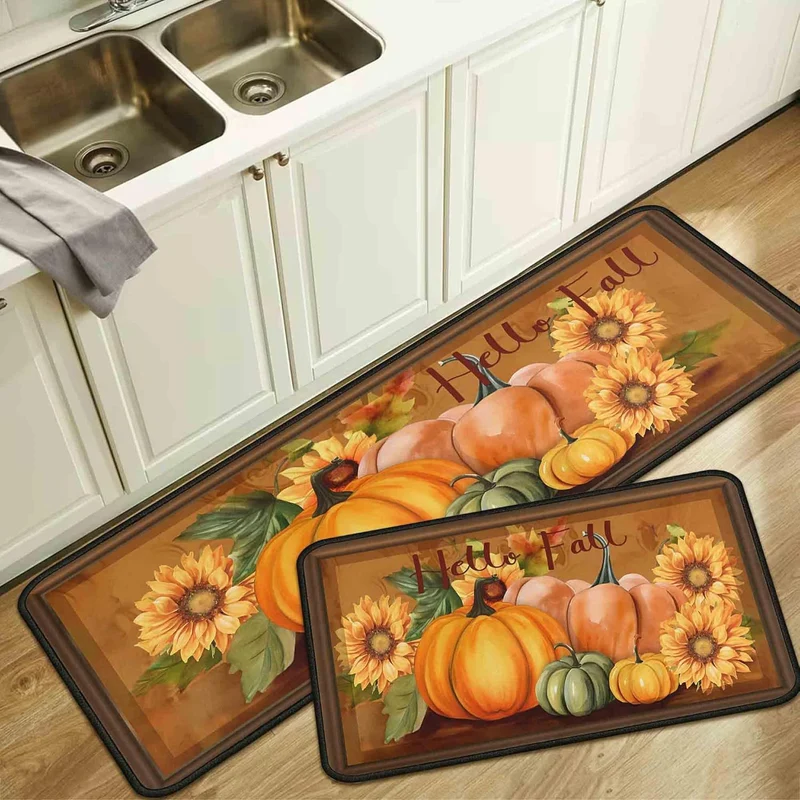 Saisonale dekorative Küchenmatten Set