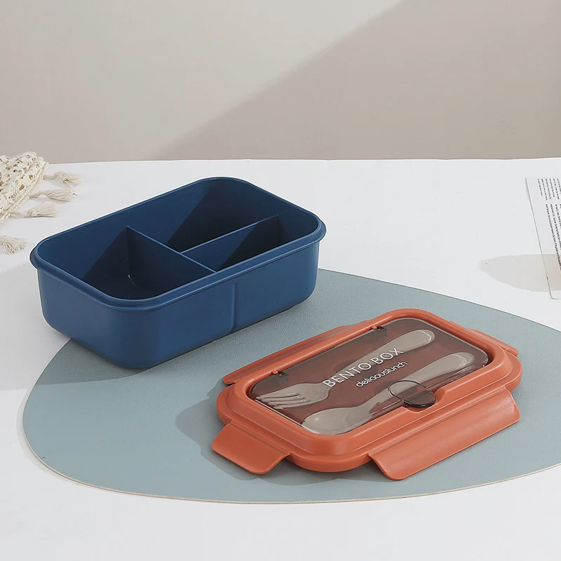 Multi-Compartment Bento Lunchbox mit integrierten Besteck