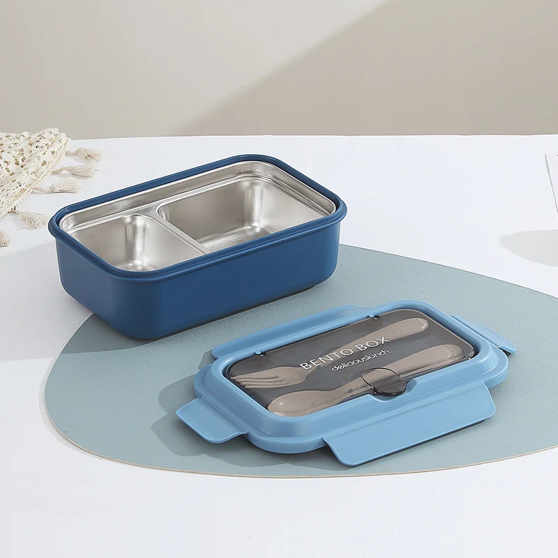 Multi-Compartment Bento Lunchbox mit integrierten Besteck