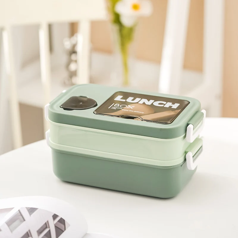 Doppelschichtige Lebensmittelaufbewahrung Lunchbox