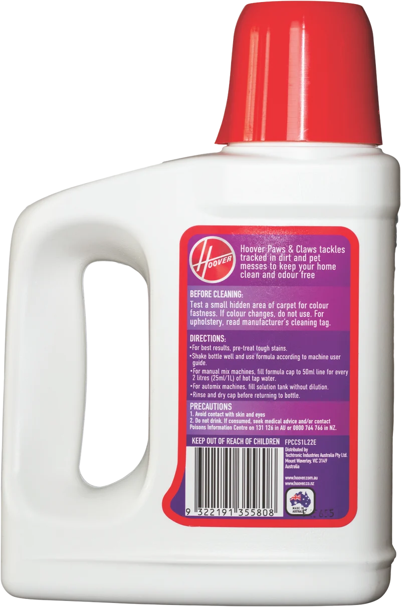 Hoover Paws & Claws Carpet Solution 1L