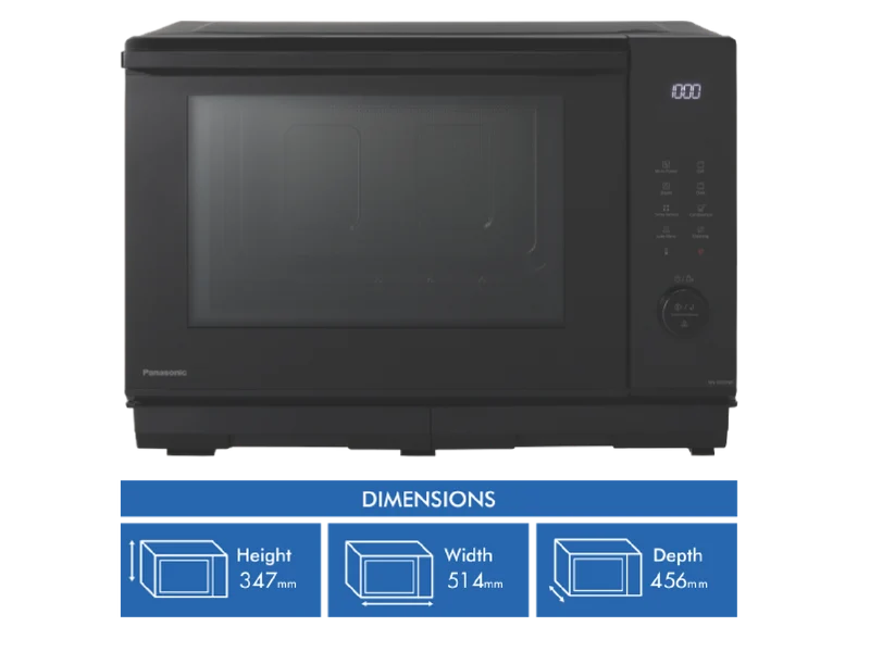 Panasonic 27L 1000W 4-in-1 Flatbed Convection Oven Black