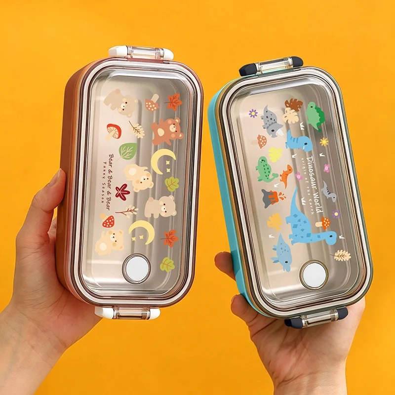 Dinosaur-Themen Mehrfach-Fächer Lunchbox