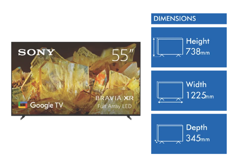 Sony 55" X90L 4K BRAVIA XR Full Array LED Google TV 23