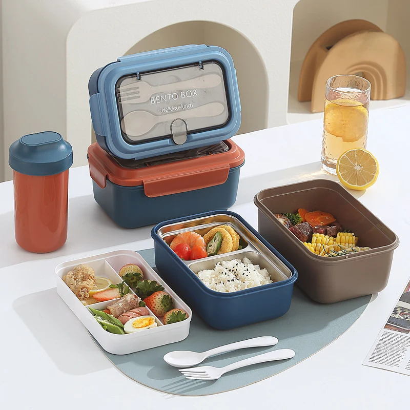 Luftdichte Bento-Lunchbox mit herausnehmbarem Trenner