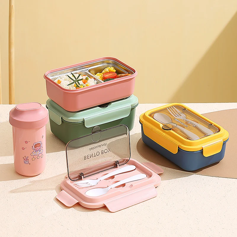 Luftdichte Bento-Lunchbox mit herausnehmbarem Trenner
