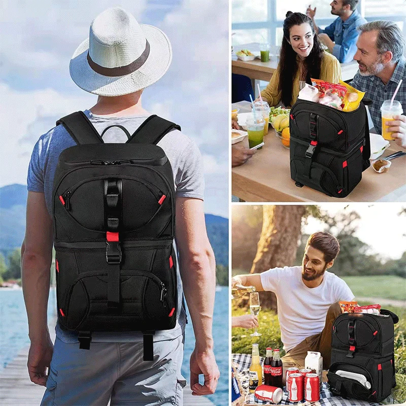 Isolierte Lebensmittel- und Getränkewanne Rucksack Kühler Karnz
