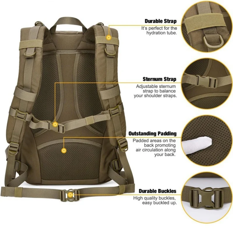 Taktischer Mehrfach-Taschen-Rucksack Karnz