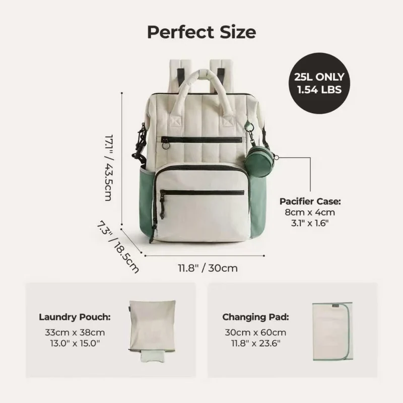 Stylischer Mehrfach-Taschen Rucksack Karnz