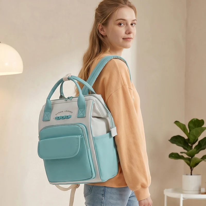 Stylischer Mehrfach-Taschen Rucksack Karnz