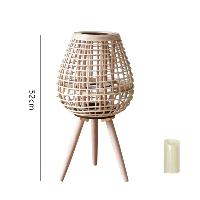 Dekorative Rattan-Laterne Karnz