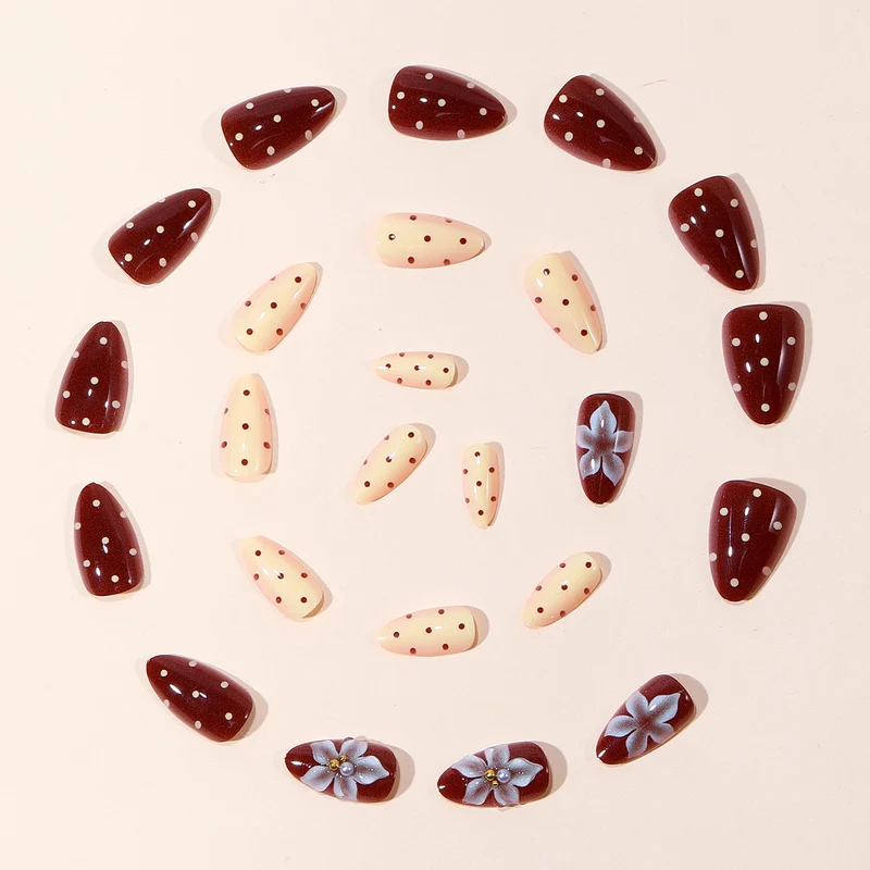 Elegante 3D Blumen Akzent Nagelkunst Erweiterungen Karnz 1789713235