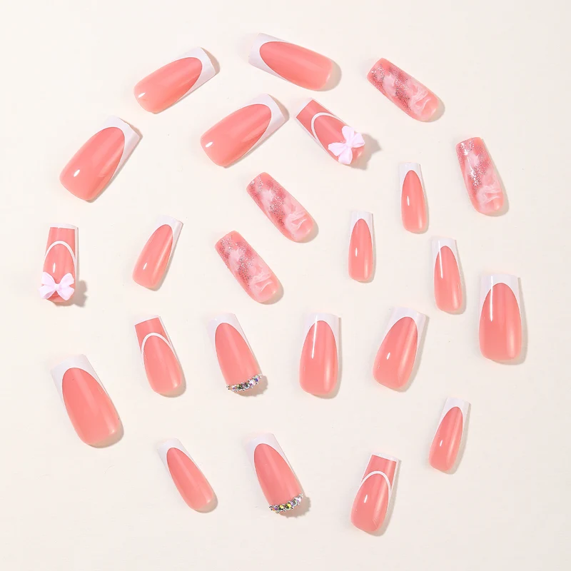 Elegante 3D Acryl Nagelkunstverlängerungen Karnz