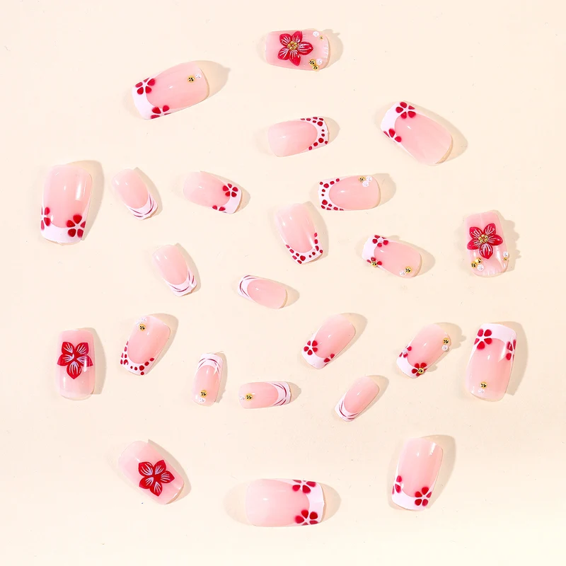 Dekorative 3D Blumen Nagelkunst Extensions Karnz