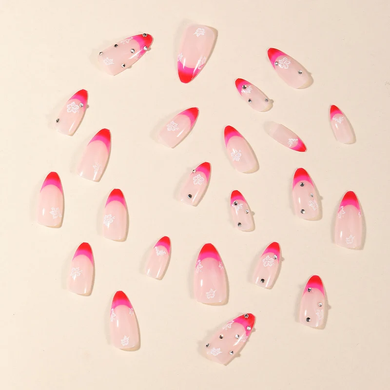 Künstlerische Ombre Nagelverlängerungen Karnz