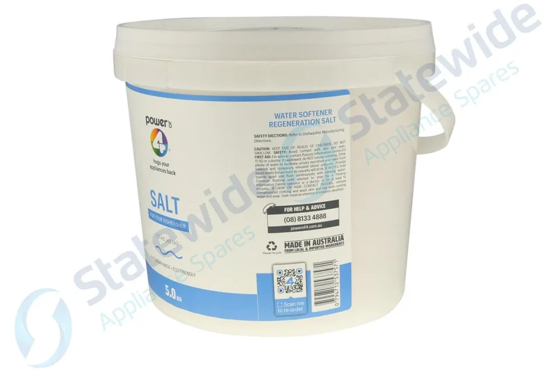 Power Of 4 Dishwasher SOFTENER SALT (REMOVES LIME From HARD Water) (5KG)