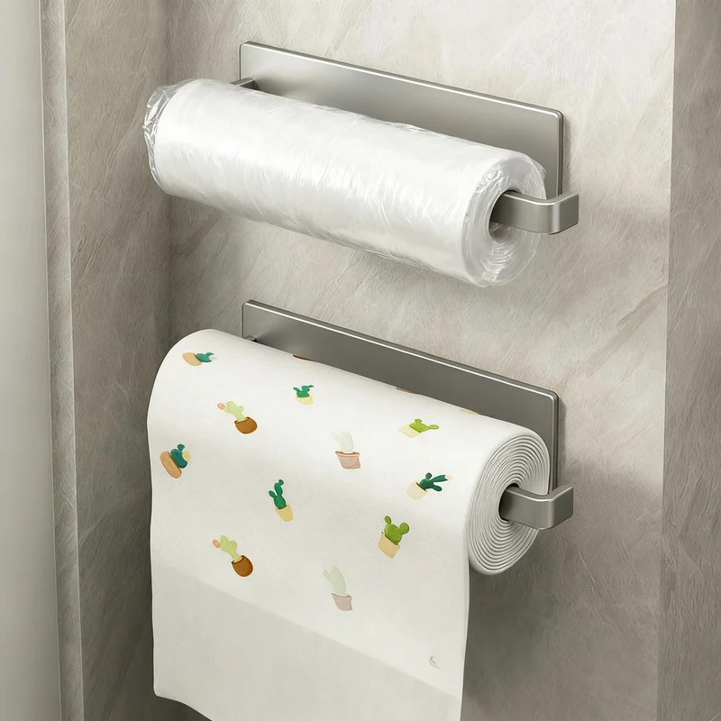 Küchenrollenhalter aus Kohlenstoffstahl, wandmontierbar