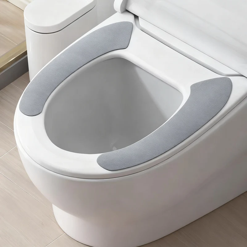 WC-Sitz-Auflage aus Plüsch, selbstklebend