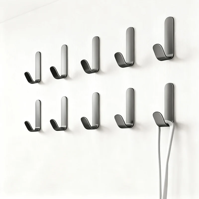 Aluminium-Wandhaken mit Klebefläche