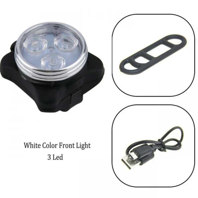 Fahrrad-Lichtset, COB-Rücklicht, USB-aufladbar