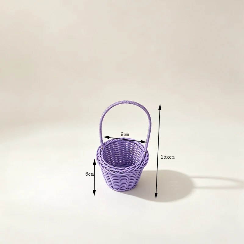 Dekorative Miniatur Geflochtene Korb Karnz